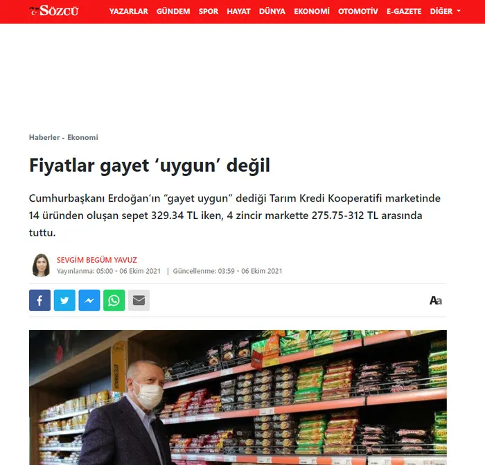 Sözcü’nün ’Fiyatlar gayet uygun değilmiş’ haberine yalanlama! Tarım Kredi fiyat listesini açıkladı: Ayçiçek yağı, mercimek, şeker...