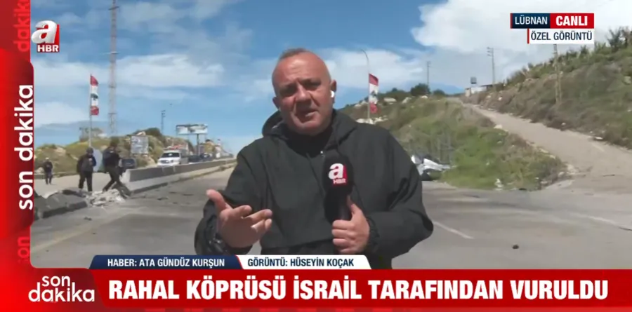 İsrail Lübnan'ın güneyindeki Rahal Köprüsü'nü vurdu! A Haber ekibi bölgeden aktardı - 1