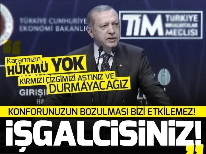 Cumhurbaşkanı Erdoğan'dan ABD'ye tarihi cevap