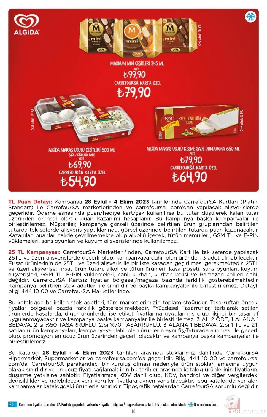 CarrefourSA Sıvı Yağ 155 TL’den, 40’lı Tuvalet Kağıdı 169 TL’den ve Dana Kıyma 289,90 TL’den satışa sunuyor! İşte 28 Eylül CarrefourSa indirim listesi 10