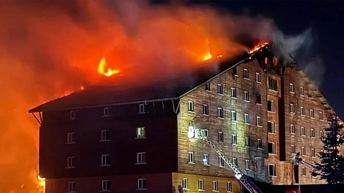 Kartalkaya'daki otel yangını faciasında cezalar belli oldu