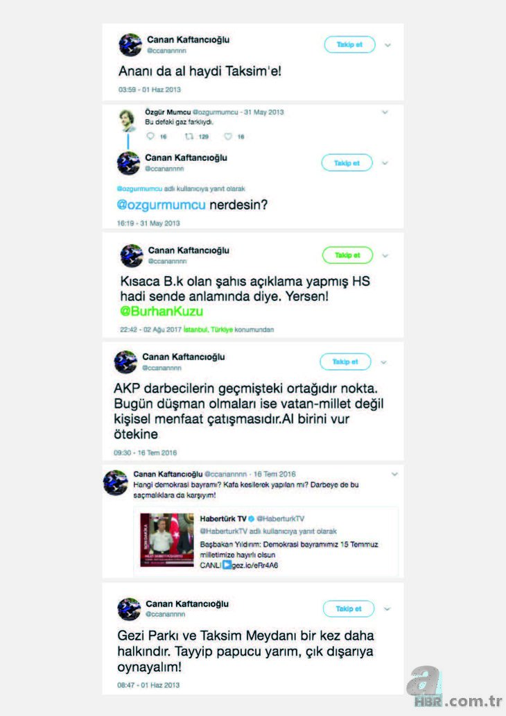 Canan KaftancÄ±oÄlu'na hapis cezasÄ± aldÄ±ran skandal tweetler