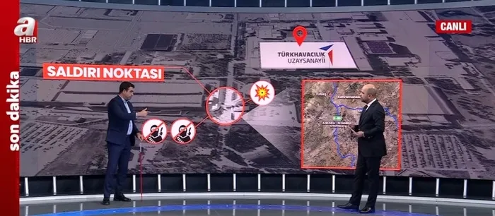 Yerli üretim üssüne terör saldırısı! TUSAŞ’a girişler nasıl gerçekleşiyor? A Haber ekibi saldırının gerçekleştiği noktada