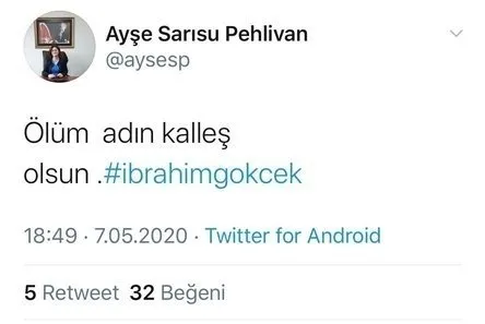 Başsavcılık Karşıyaka Hakimi Ayşe Sarısu Pehlivan için harekete geçti! DHKP-C’li İbrahim Gökçek için ağıt yakmıştı