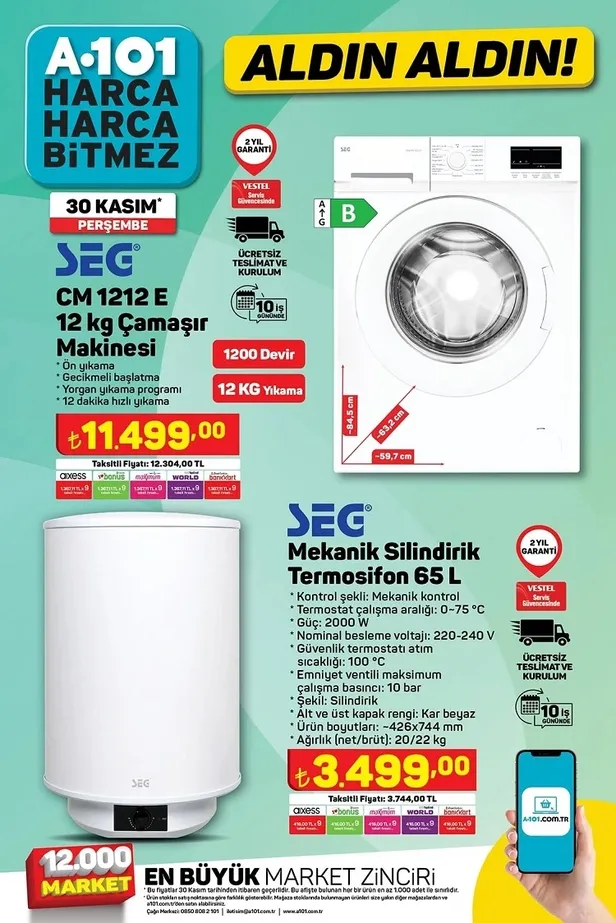 4 Aralık A101 aktüel ürünler kataloğunu yayınladı! A101’de 150 CC Maxi Scooter, Mikrodalga Fırın, Çay Makinesi, Smart Led Tv uygun fiyata satışta… - 5