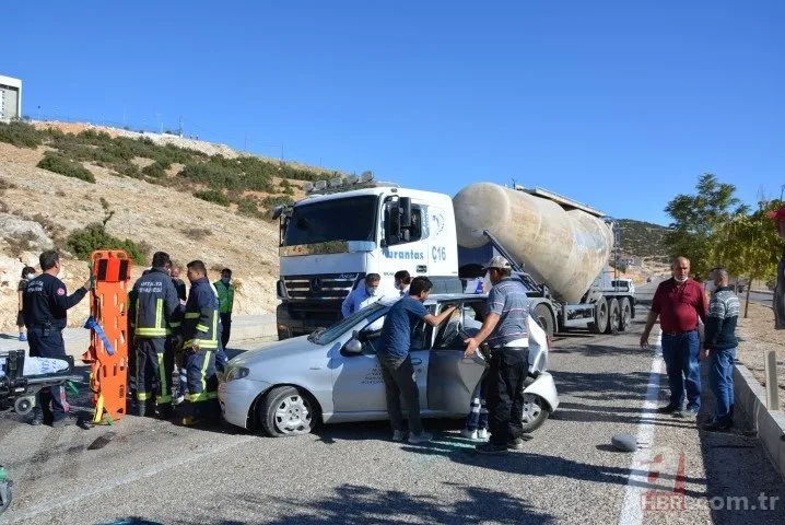 SON DAKİKA! Sürücü adayının kullandığı otomobile TIR çarptı