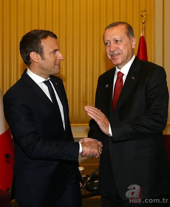 Macron, Cumhurbaşkanı Erdoğan'ı hayranlıkla izledi 5
