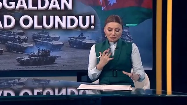 Azerbaycanlı spiker gözyaşlarını tutamadı ağlaya ağlaya sundu: Zengilan azad olundu