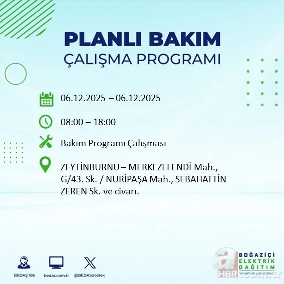 O ilçede yaşayanlar dikkat! 10 saatlik kesinti olacak: İşte BEDAŞ-AYEDAŞ güncel liste 21
