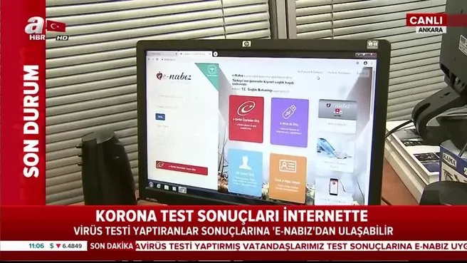 son dakika haberi koronavirus corona virus test sonuclari e nabiz uygulamasinda test sonucu nasil ogrenilir video ahaber son dakika video izle