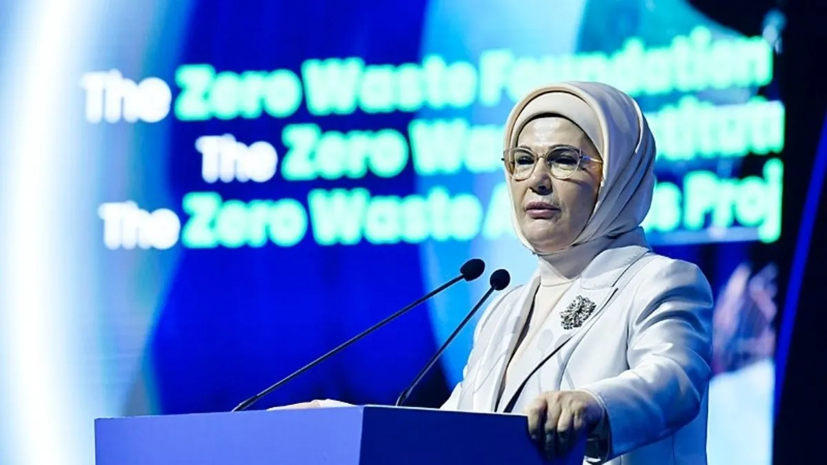 Emine Erdoğan'dan Uluslararası Sıfır Atık Forumu'nda dikkat çeken açıklama: İstanbul sıfır atığın başkenti olacak