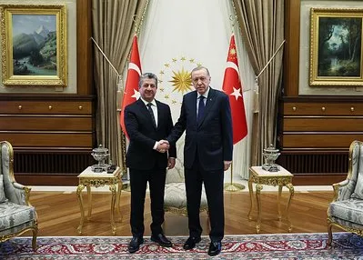 Başkan Erdoğan Barzani’yi kabul etti