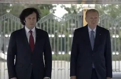 Başkan Erdoğan Kobakhidze’yi resmi törenle karşıladı