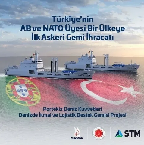Türkiye’den tarihi başarı! AB ve NATO üyesi ülkeye askeri gemi ihracatı yapılacak | Portekiz ile imzalar atıldı