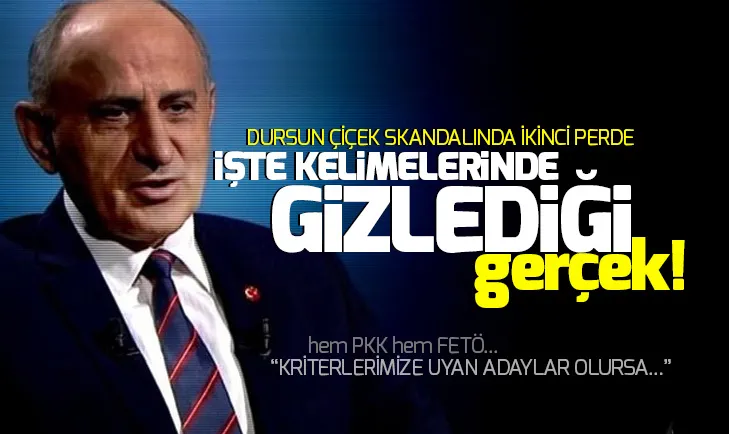 Dursun Çiçekin kelimelerinin arasında gizli olan gerçek...