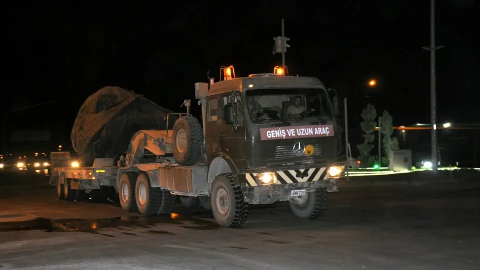 Suriye sınırına askeri sevkiyat