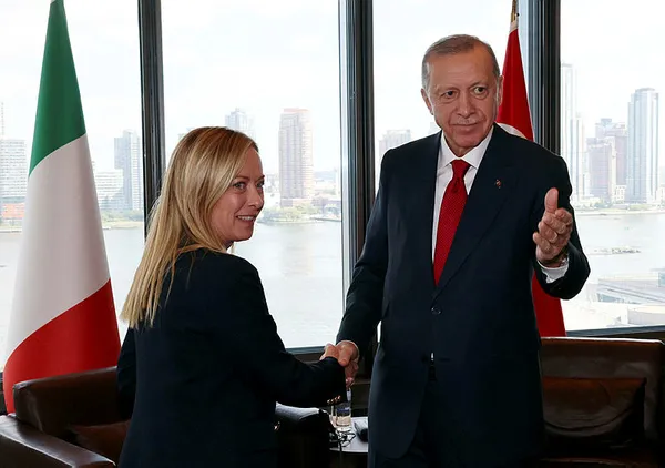Başkan Recep Tayyip Erdoğan İtalya Başbakanı Giorgia Meloni’yi kabul etti