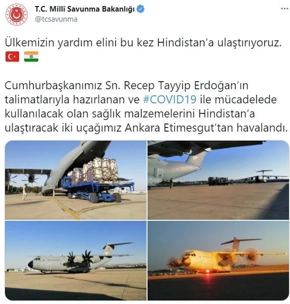 Türkiye'den Hindistan'a tıbbi malzeme yardımı - 5