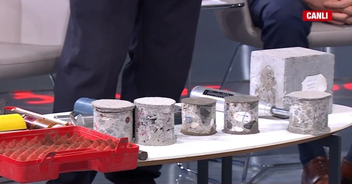 A Haber canlı yayınında beton testi