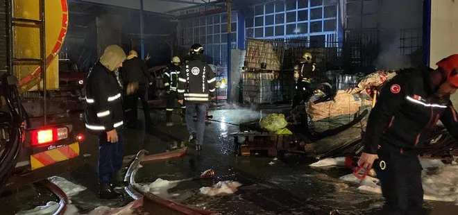 Kocaeli’de sanayi sitesinde çıkan yangında 1 kişi öldü