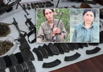 İki kadın terörist PKK'nın sniperleri çıktı