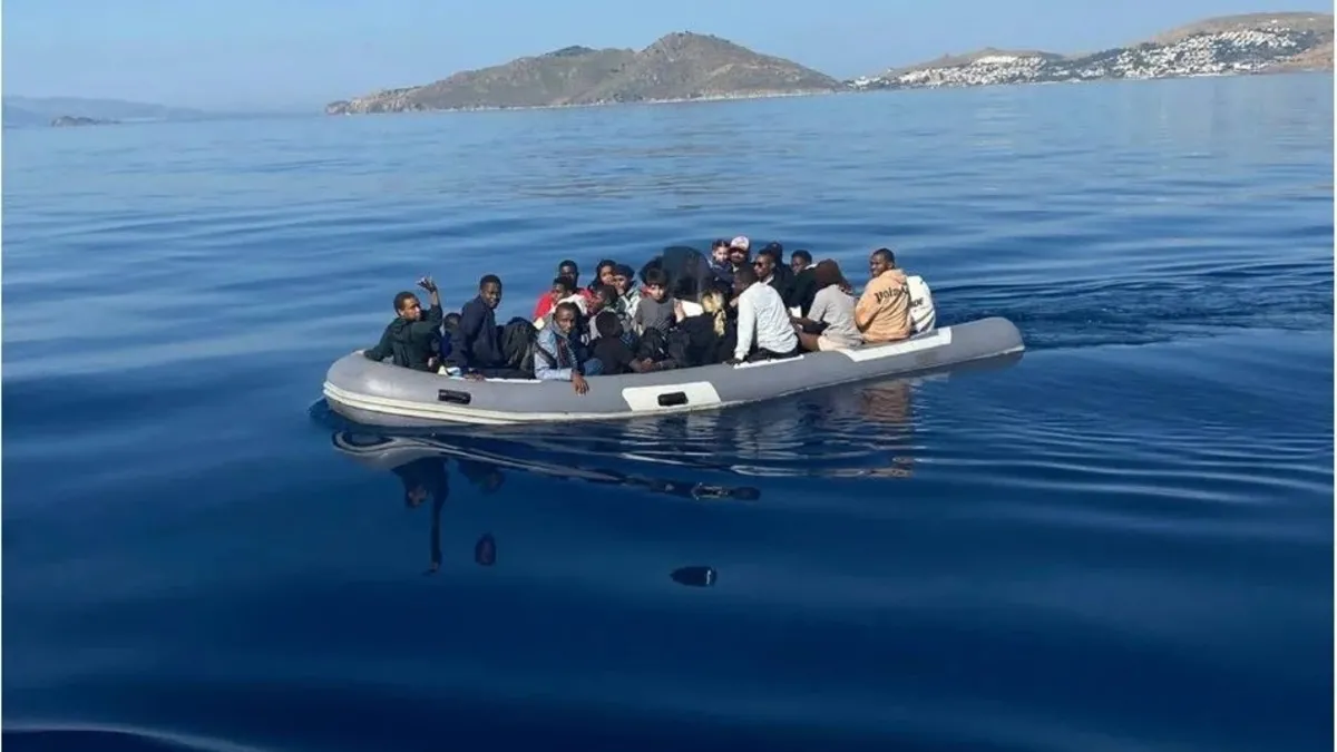 Bodrum'da 25 düzensiz göçmen yakalandı