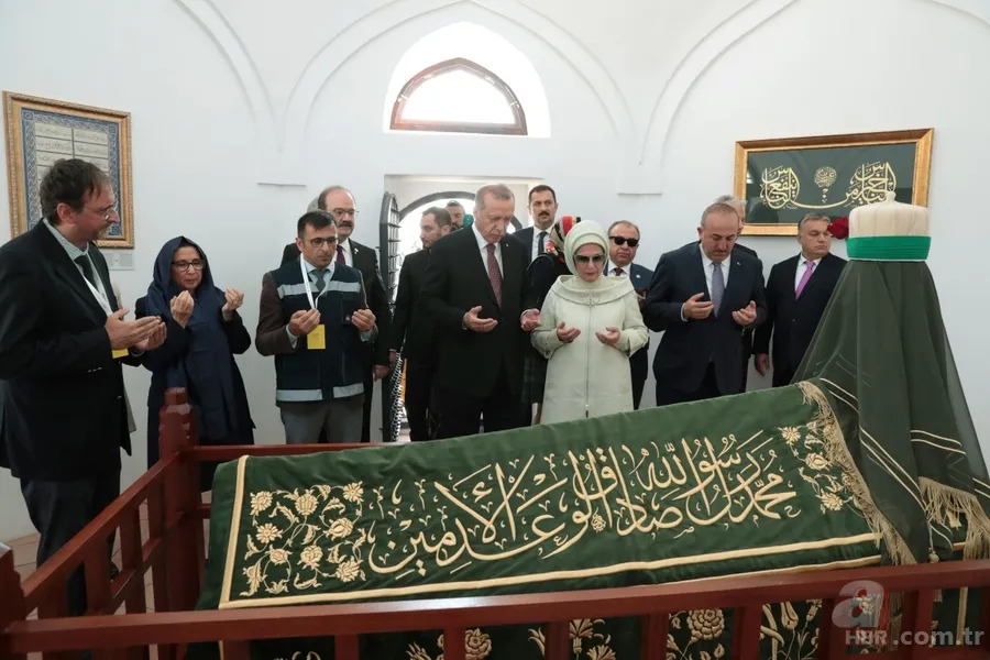 Cumhurbaşkanı Erdoğan, Macaristan’da Gül Baba Türbesini açtı 9