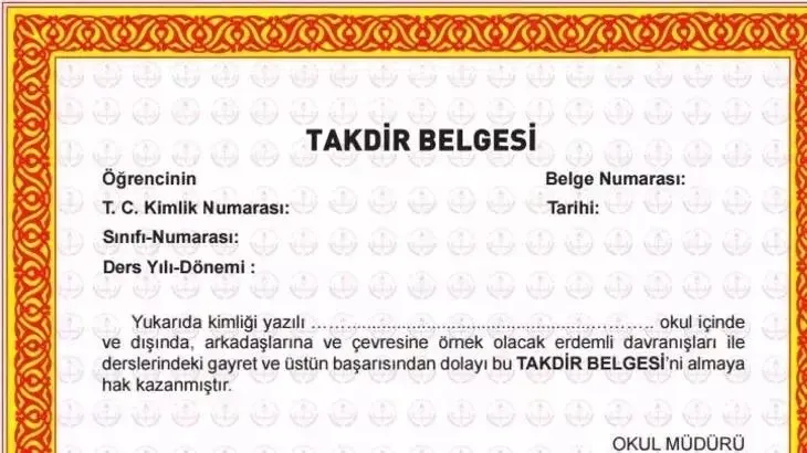 TAKDİR-TEŞEKKÜR HESAPLAMA EKRANI 2023! Kaç puanla takdir ve teşekkür belgesi alınır? 4-12. sınıf karne not ortalaması...