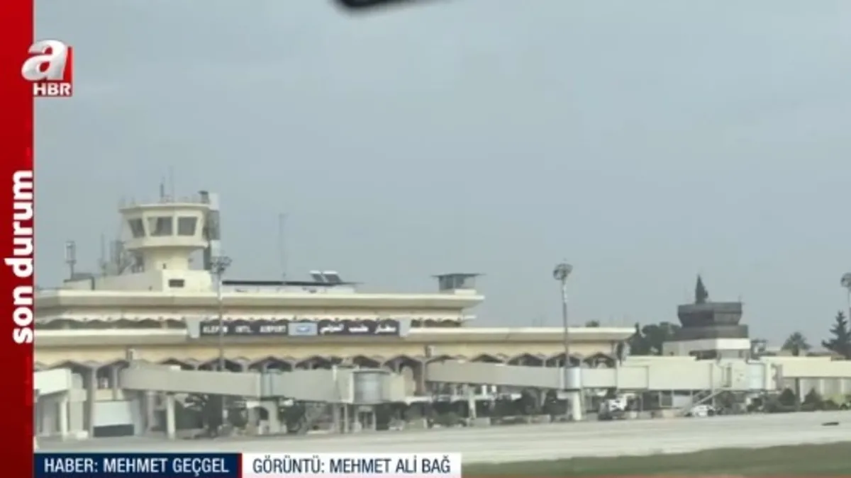 A Haber Uluslararası Halep Havalimanı'nda! Yeni görüntüler anbean A Haber’de