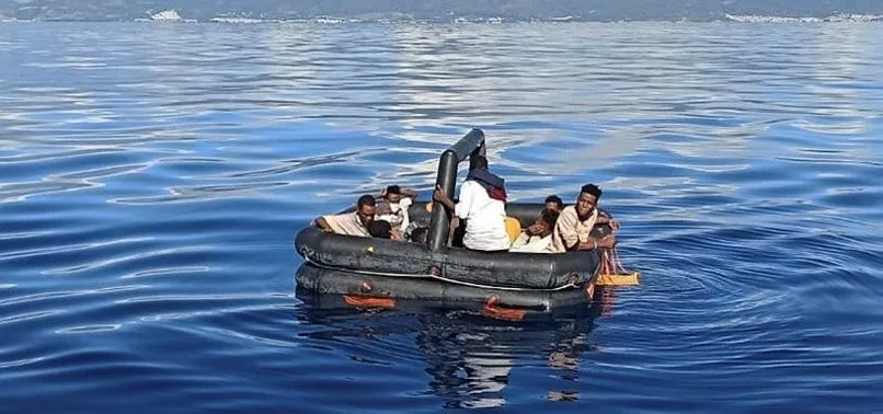 İzmir’de Türk kara sularına itilen 67 düzensiz göçmen kurtarıldı