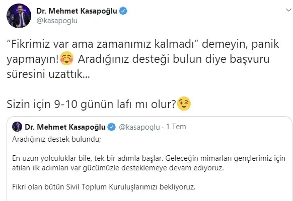 Son dakika: Gençlik Projeleri Destek Programı proje destek çağrısının son başvuru tarihi uzatıldı