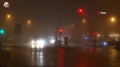 Denizli’de yoğun sis yaşamı zorlaştırdı