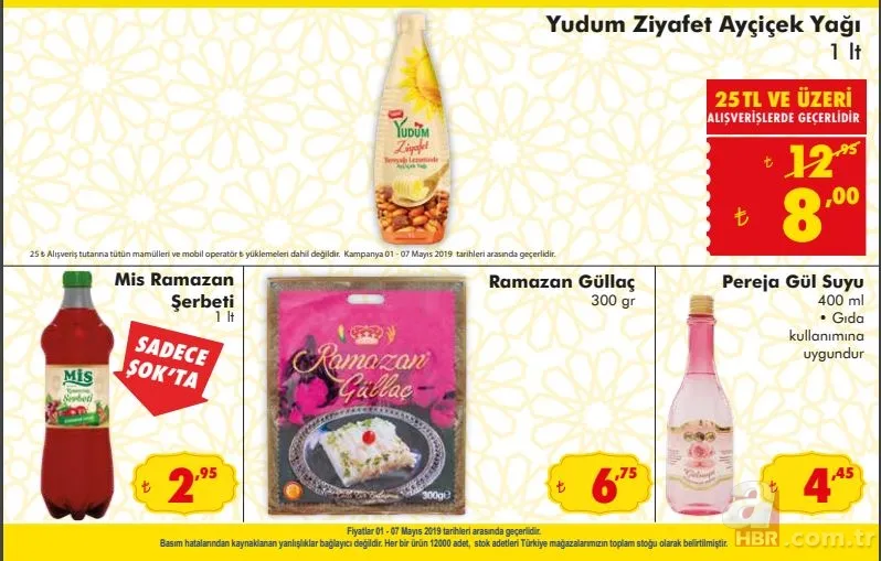 Şok aktüel ürünler kataloğu 1-7 Mayıs ve A101 aktüel ürünler kataloğu 27 Nisan - 3 Mayıs ile dev gıda indirimleri! 3