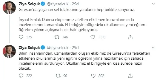 Milli Eğitim Bakanı Ziya Selçuk'tan Giresun'daki okulların durumuna ilişkin flaş açıklama - 1