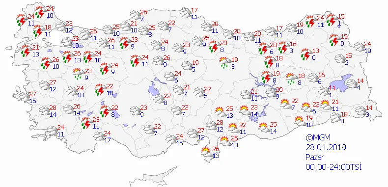 Meteoroloji'den son dakika uyarısı! Bugün İstanbul'da hava nasıl olacak? 27 Nisan 2019 hava durumu - 3