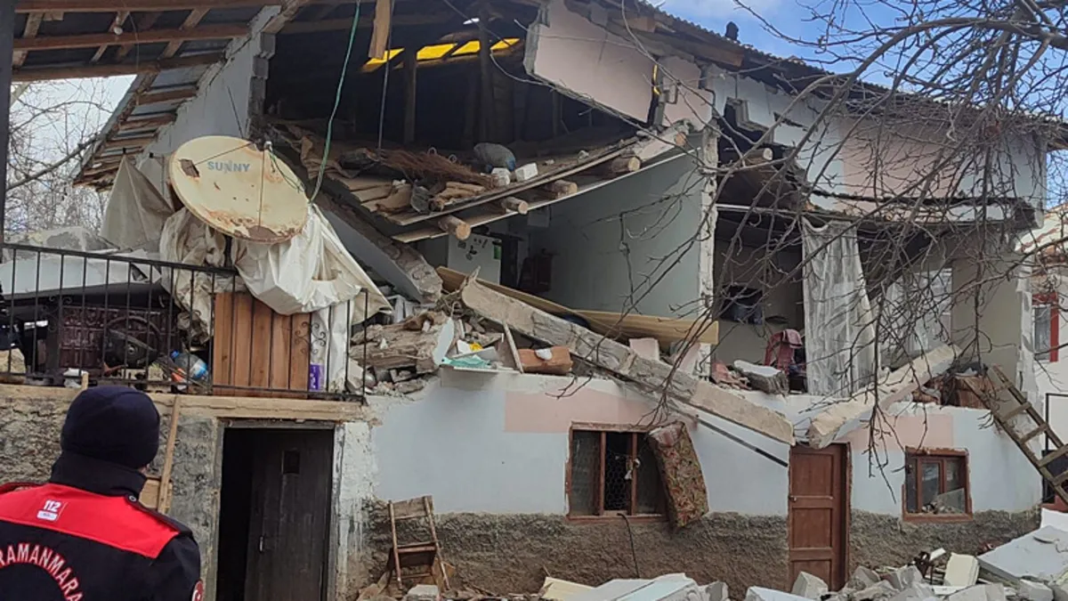 Kahramanmaraş’ta mutfak tüpü bomba gibi patladı! 1 yaralı