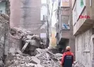 Diyarbakır’da depremde hasar alan bina çöktü!