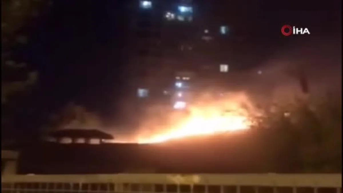 Pendik'te otluk alandaki yangın korkuttu