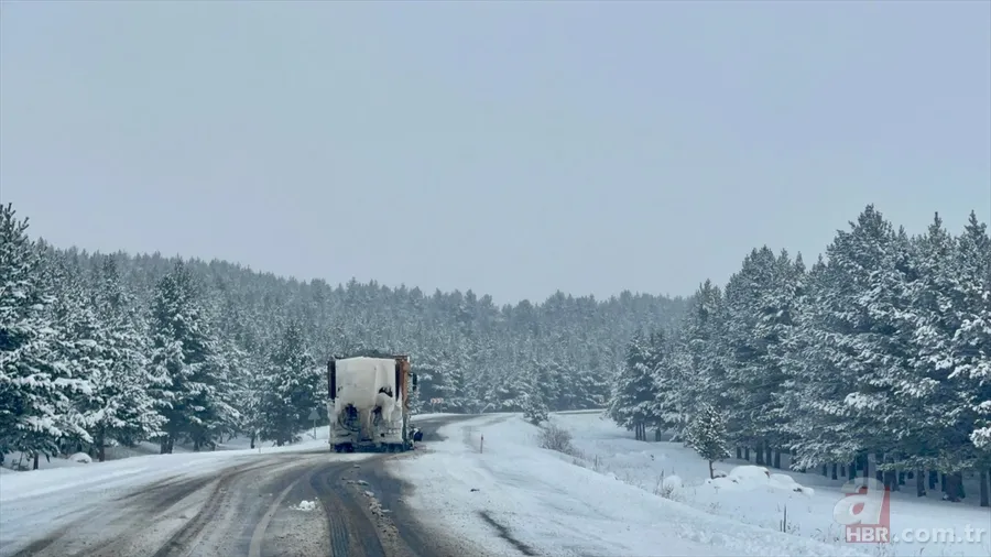 Yurttan kar manzaraları! Kartpostallık görüntüler oluştu 3