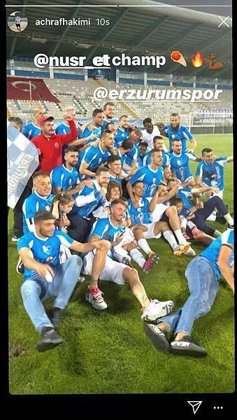 Modric ve Hakimi de Erzurumspor’u tebrik etti - 2