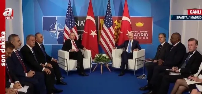 Başkan Erdoğan ile ABD Başkanı Joe Biden’ın görüşmesi sona erdi! İşte ele alınması beklenen konular ve ilk sözler...