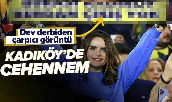 Fenerbahçe - Galatasaray derbisinden ilginç görüntüler