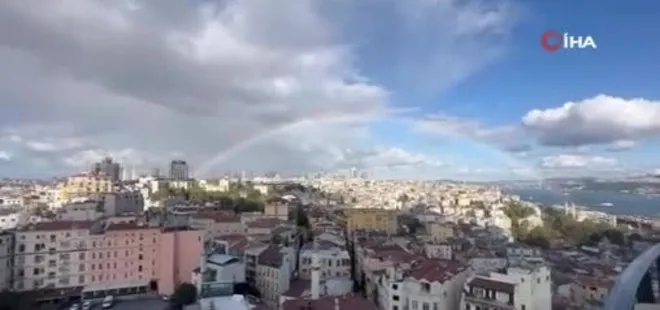 İstanbul’da gökkuşağı sürprizi