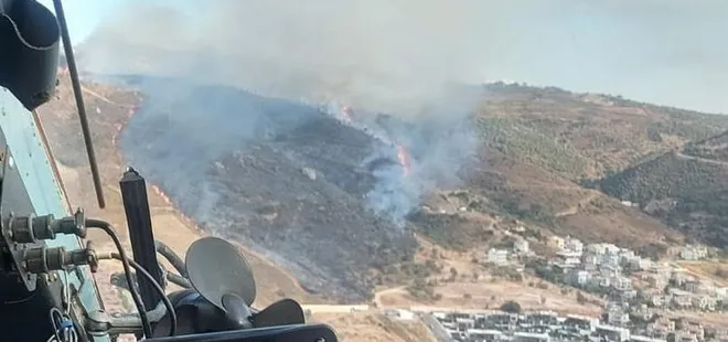Son dakika: İzmir'de makilik alanda yangın kontrol altında