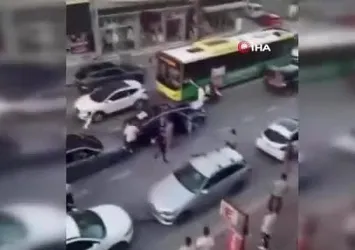 Düğün konvoyu kaza yaptı, ortalık karıştı