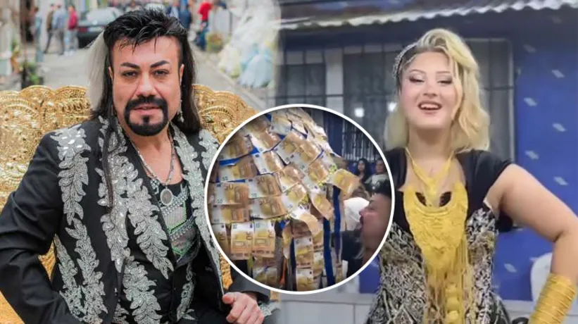 Kobra Murat'ın kızı Sergül'ün nişanı olay oldu! Boyunca altın ve euro takıldı!
