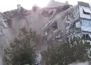 İzmir’deki binanın çökme anı kamaralara böyle yansıdı