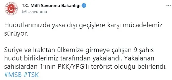 Türkiye'ye kaçak girmeye çalışan terörist yakalandı - 1