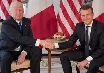 Trump, Macron ile Suriye'yi görüştü