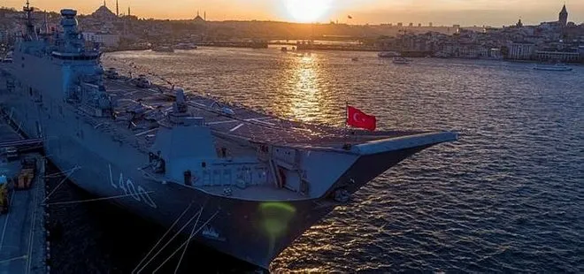 TCG Anadolu gemisi İstanbul’dan ayrıldı